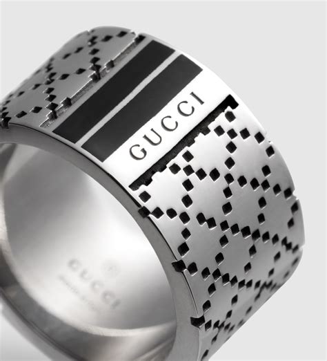 gucci mens slim ring|pre own Gucci men ring.